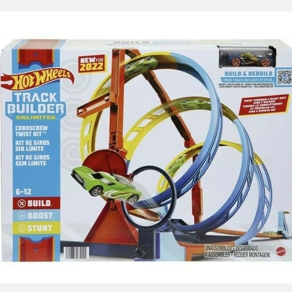 Hot Wheels Track Builder Corkscrew twist kit